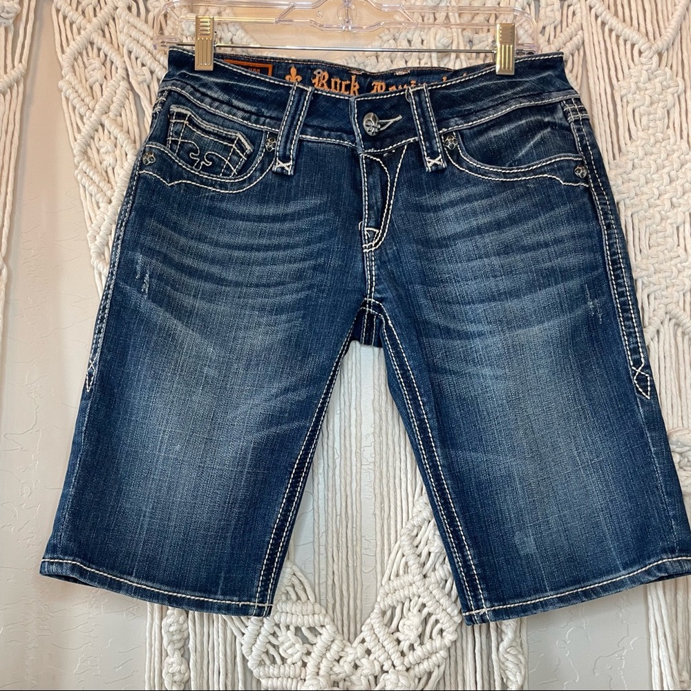 Rock Revival Debbie Bermuda Shorts sz 28
